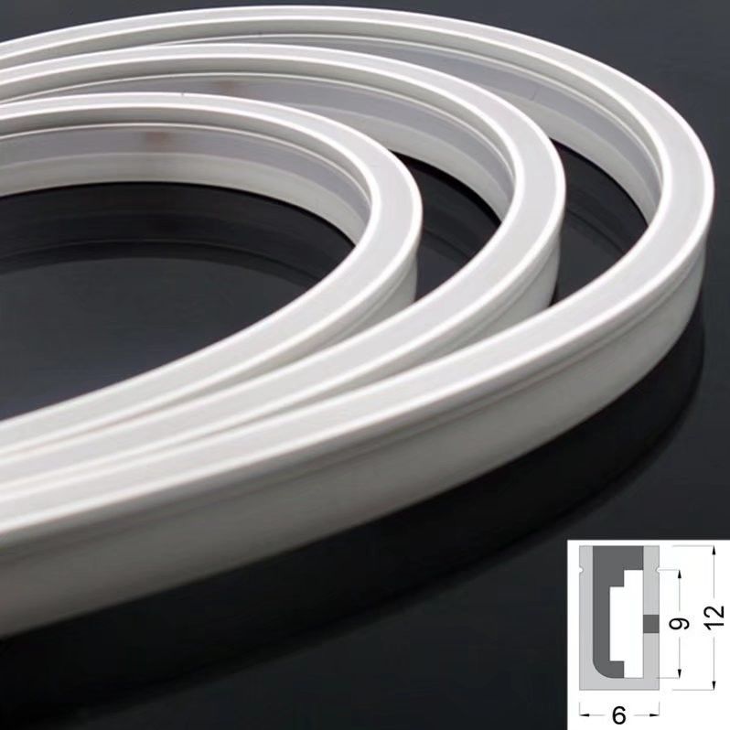 Đèn Led Neon IP65 IP67 Đèn Uốn Cong Bên Linh Hoạt Silicon Trang Trí Đèn LED Neon 0612 10W 24V Không Chiếu Sáng Điểm SMD2835