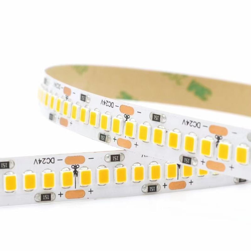 3000K 4000K 6500K 12 Volt LED Dải ánh sáng linh hoạt 24V SMD2835 Chạy nước 2 màu thông minh kép