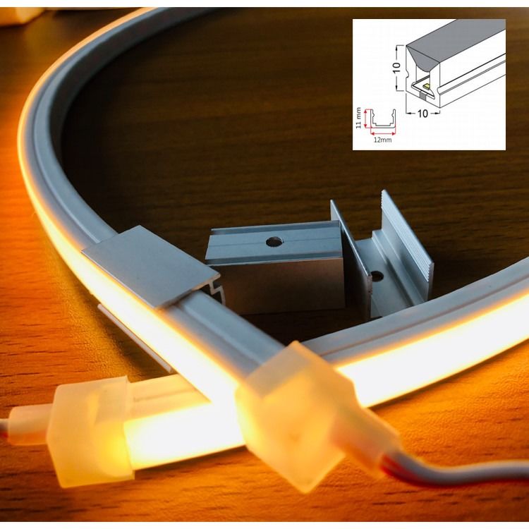 led flexibel đèn neon 24V clip nam châm cài đặt dải 3000K đèn tuyến tính neon led