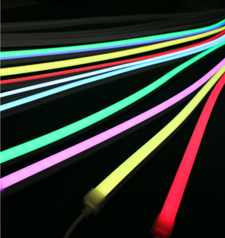 Đèn Neon Rope Light Flex Tube chiếu sáng uốn cong phía trên 24V silicone flex led dây neon