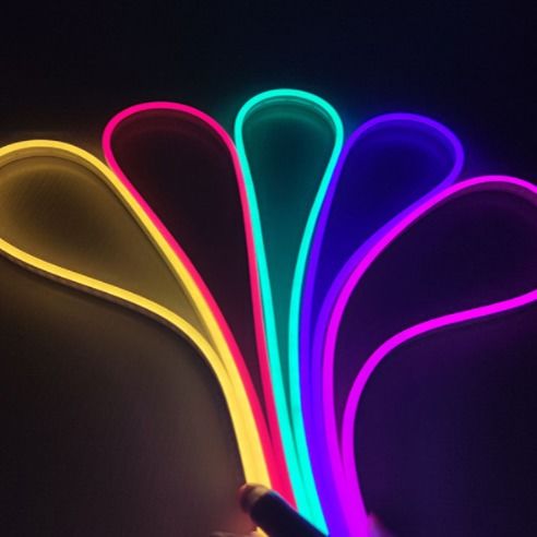 6x12mm Soft LED Neon Dải linh hoạt 12V Màu xanh đỏ hồng đầy màu sắc Trang trí hẹp IP65