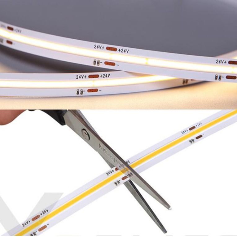 Đèn LED COB DC 24V 14,4W Có thể cắt linh hoạt để trang trí