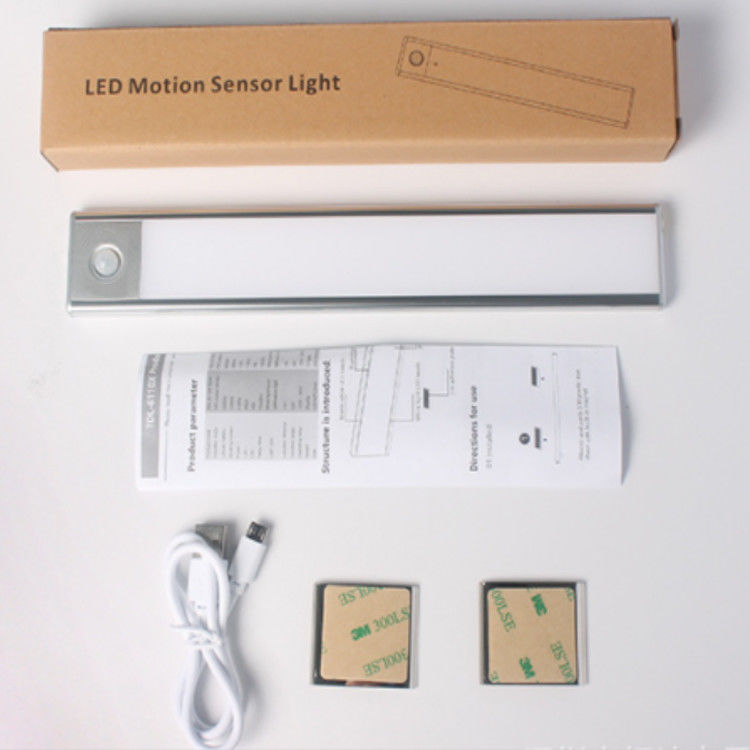 USB không dây có thể sạc lại Đèn LED cảm biến chuyển động linh hoạt Đèn dưới tủ quần áo Đèn chiếu sáng