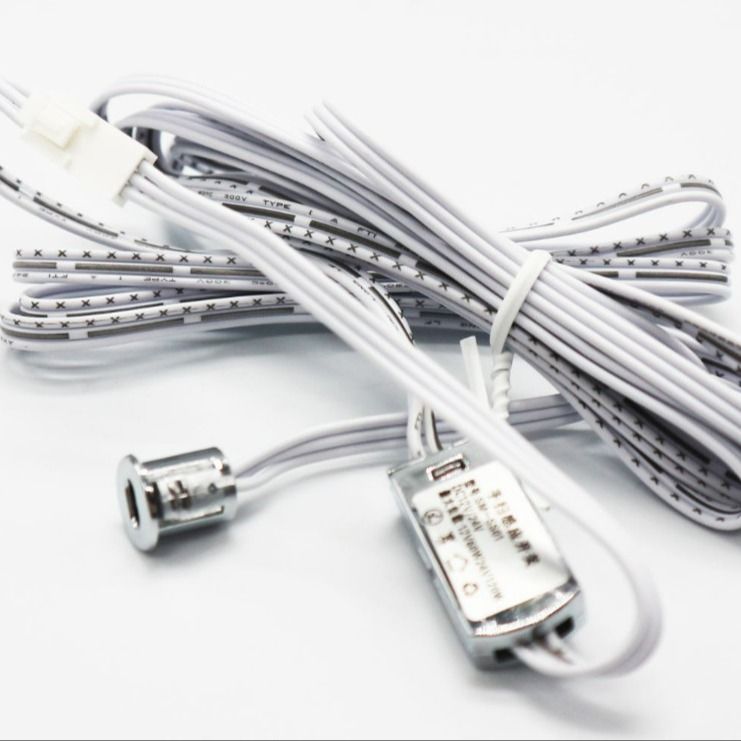 Phụ kiện cảm biến LED 24V / 12V Tủ cảm biến chuyển động Cảm biến quét tay Cảm biến cơ thể hồng ngoại Cuộn cảm có cổng