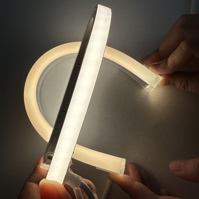 1010 1212 1616 1220 led Bright Neon Glowing 120 ° Beam Angle Chất liệu silicone Chất liệu ống ánh sáng