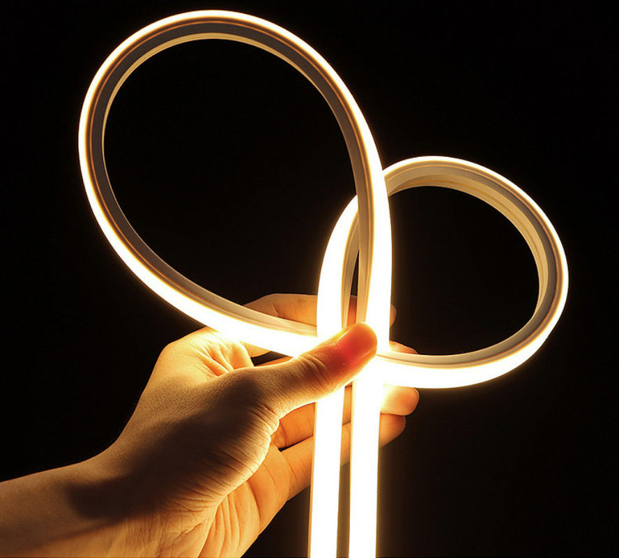 120° 24V 1616 Kích thước 12W LED Silicone Neon Strip Light IP65 Trang trí nhà ở Buliding